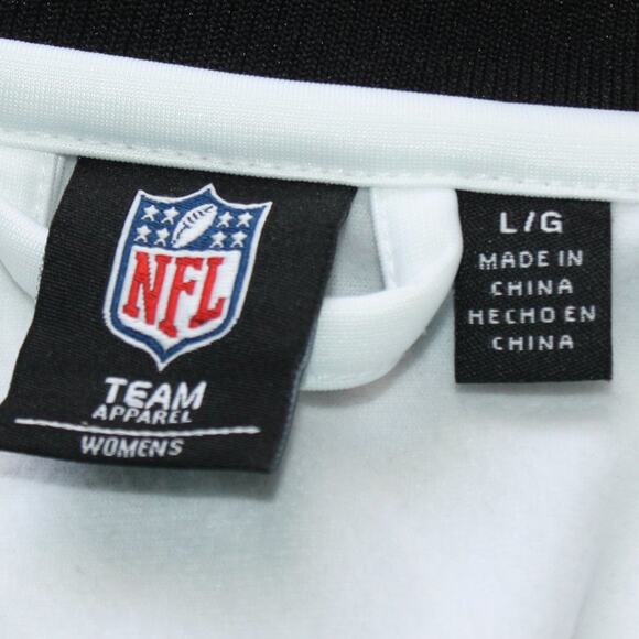 NFL Raiders Black & White Jacket with Sequence Logo Size Large - Picture 6 of 12